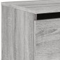 vidaXL Wand-Nachttisch mit LED-Leuchten Grau Sonoma vidaXL Wand-Nachttisch mit LED-Leuchten Grau Sonoma