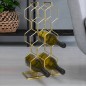Home&Styling Weinregal für 8 Flaschen Metall Golden Home&Styling Weinregal für 8 Flaschen Metall Golden