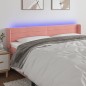 vidaXL LED Kopfteil Rosa 163x16x78/88 cm Samt vidaXL LED Kopfteil Rosa 163x16x78/88 cm Samt
