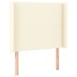 vidaXL LED Kopfteil Creme 83x16x118/128 cm Kunstleder vidaXL LED Kopfteil Creme 83x16x118/128 cm Kunstleder