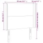 vidaXL LED Kopfteil Creme 83x16x118/128 cm Kunstleder vidaXL LED Kopfteil Creme 83x16x118/128 cm Kunstleder