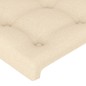 vidaXL Bettgestell mit Kopfteil Creme 140x190 cm Stoff vidaXL Bettgestell mit Kopfteil Creme 140x190 cm Stoff