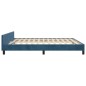 vidaXL Bettgestell mit Kopfteil Dunkelblau 160x200 cm Samt vidaXL Bettgestell mit Kopfteil Dunkelblau 160x200 cm Samt