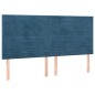 vidaXL Bettgestell mit Kopfteil Dunkelblau 160x200 cm Samt vidaXL Bettgestell mit Kopfteil Dunkelblau 160x200 cm Samt