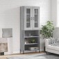 Highboard Grau Sonoma 69,5x34x180 cm Holzwerkstoff Highboard Grau Sonoma 69,5x34x180 cm Holzwerkstoff