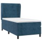 vidaXL Boxspringbett mit Matratze Dunkelblau 80x200 cm Samt vidaXL Boxspringbett mit Matratze Dunkelblau 80x200 cm Samt