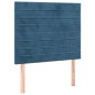 vidaXL Boxspringbett mit Matratze Dunkelblau 80x200 cm Samt vidaXL Boxspringbett mit Matratze Dunkelblau 80x200 cm Samt