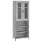Highboard Grau Sonoma 69,5x34x180 cm Holzwerkstoff Highboard Grau Sonoma 69,5x34x180 cm Holzwerkstoff