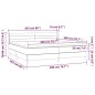 vidaXL Boxspringbett mit Matratze Taupe 200x200 cm Stoff vidaXL Boxspringbett mit Matratze Taupe 200x200 cm Stoff