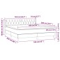 vidaXL Boxspringbett mit Matratze Taupe 160x200 cm Stoff vidaXL Boxspringbett mit Matratze Taupe 160x200 cm Stoff