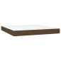 vidaXL Boxspringbett mit Matratze & LED Dunkelbraun 160x200 cm Stoff vidaXL Boxspringbett mit Matratze & LED Dunkelbraun 160x200 cm Stoff
