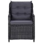 11-tlg. Garten-Essgruppe Poly Rattan Schwarz 11-tlg. Garten-Essgruppe Poly Rattan Schwarz