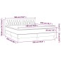 vidaXL Boxspringbett mit Matratze & LED Dunkelbraun 180x200 cm Stoff vidaXL Boxspringbett mit Matratze & LED Dunkelbraun 180x200 cm Stoff