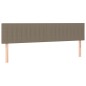 vidaXL Boxspringbett mit Matratze & LED Taupe 200x200 cm Stoff vidaXL Boxspringbett mit Matratze & LED Taupe 200x200 cm Stoff