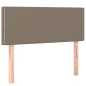 vidaXL Boxspringbett mit Matratze & LED Taupe 100x200 cm Stoff vidaXL Boxspringbett mit Matratze & LED Taupe 100x200 cm Stoff