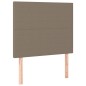 vidaXL Boxspringbett mit Matratze Taupe 100x200 cm Stoff vidaXL Boxspringbett mit Matratze Taupe 100x200 cm Stoff