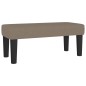 vidaXL Boxspringbett mit Matratze Taupe 100x200 cm Stoff vidaXL Boxspringbett mit Matratze Taupe 100x200 cm Stoff