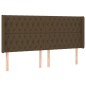 vidaXL Boxspringbett mit Matratze & LED Dunkelbraun 180x200 cm Stoff vidaXL Boxspringbett mit Matratze & LED Dunkelbraun 180x200 cm Stoff