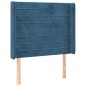 vidaXL Boxspringbett mit Matratze & LED Dunkelblau 80x200 cm Samt vidaXL Boxspringbett mit Matratze & LED Dunkelblau 80x200 cm Samt