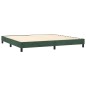 vidaXL Boxspringbett mit Matratze Dunkelgrün 200x200 cm Samt vidaXL Boxspringbett mit Matratze Dunkelgrün 200x200 cm Samt