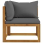 vidaXL 9-tlg. Garten-Lounge-Set mit Auflagen Massivholz Akazie vidaXL 9-tlg. Garten-Lounge-Set mit Auflagen Massivholz Akazie