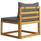 vidaXL 9-tlg. Garten-Lounge-Set mit Auflagen Massivholz Akazie vidaXL 9-tlg. Garten-Lounge-Set mit Auflagen Massivholz Akazie