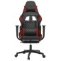 vidaXL Gaming-Stuhl mit Fußstütze Schwarz und Weinrot Kunstleder vidaXL Gaming-Stuhl mit Fußstütze Schwarz und Weinrot Kunstleder
