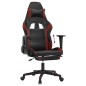 vidaXL Gaming-Stuhl mit Fußstütze Schwarz und Weinrot Kunstleder vidaXL Gaming-Stuhl mit Fußstütze Schwarz und Weinrot Kunstleder