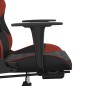 vidaXL Gaming-Stuhl mit Fußstütze Schwarz und Weinrot Kunstleder vidaXL Gaming-Stuhl mit Fußstütze Schwarz und Weinrot Kunstleder