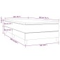 vidaXL Boxspringbett mit Matratze Taupe 100x200 cm Stoff vidaXL Boxspringbett mit Matratze Taupe 100x200 cm Stoff