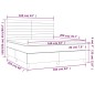 vidaXL Boxspringbett mit Matratze Rosa 160x200 cm Samt vidaXL Boxspringbett mit Matratze Rosa 160x200 cm Samt