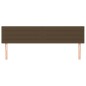 vidaXL Kopfteile 2 Stk. Dunkelbraun 80x5x78/88 cm Stoff