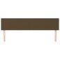 vidaXL Kopfteile 2 Stk. Dunkelbraun 90x5x78/88 cm Stoff