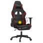 vidaXL Gaming-Stuhl mit Massage & Fußstütze Schwarz Weinrot Kunstleder vidaXL Gaming-Stuhl mit Massage & Fußstütze Schwarz Weinrot Kunstleder