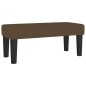 vidaXL Boxspringbett mit Matratze Dunkelbraun 90x200 cm Stoff vidaXL Boxspringbett mit Matratze Dunkelbraun 90x200 cm Stoff
