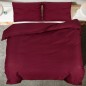 vidaXL Bettwäsche-Set Bordeauxrot 200x220 cm Baumwolle vidaXL Bettwäsche-Set Bordeauxrot 200x220 cm Baumwolle