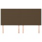 vidaXL Kopfteile 4 Stk. Dunkelbraun 90x5x78/88 cm Stoff vidaXL Kopfteile 4 Stk. Dunkelbraun 90x5x78/88 cm Stoff