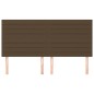 vidaXL Kopfteile 4 Stk. Dunkelbraun 80x5x78/88 cm Stoff vidaXL Kopfteile 4 Stk. Dunkelbraun 80x5x78/88 cm Stoff