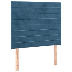 vidaXL Kopfteile 2 Stk. Dunkelblau 80x5x78/88 cm Samt