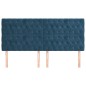 vidaXL Kopfteile 4 Stk. Dunkelblau 90x7x78/88 cm Samt