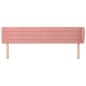 vidaXL Kopfteil mit Ohren Rosa 163x23x78/88 cm Samt vidaXL Kopfteil mit Ohren Rosa 163x23x78/88 cm Samt