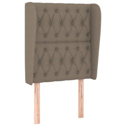 vidaXL Kopfteil mit Ohren Taupe 83x23x118/128 cm Stoff
