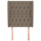 vidaXL Kopfteil mit Ohren Taupe 83x23x118/128 cm Stoff vidaXL Kopfteil mit Ohren Taupe 83x23x118/128 cm Stoff