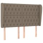 vidaXL Kopfteil mit Ohren Taupe 163x23x118/128 cm Stoff vidaXL Kopfteil mit Ohren Taupe 163x23x118/128 cm Stoff