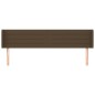 vidaXL Kopfteil mit Ohren Dunkelbraun 163x16x78/88 cm Stoff vidaXL Kopfteil mit Ohren Dunkelbraun 163x16x78/88 cm Stoff