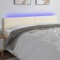 vidaXL LED Kopfteil Creme 160x5x78/88 cm Kunstleder vidaXL LED Kopfteil Creme 160x5x78/88 cm Kunstleder
