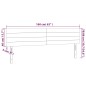 vidaXL LED Kopfteil Rosa 160x5x78/88 cm Samt