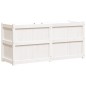 vidaXL Pflanzkübel Weiß 150x50x70 cm Massivholz Kiefer vidaXL Pflanzkübel Weiß 150x50x70 cm Massivholz Kiefer