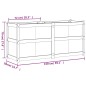 vidaXL Pflanzkübel Weiß 150x50x70 cm Massivholz Kiefer vidaXL Pflanzkübel Weiß 150x50x70 cm Massivholz Kiefer