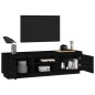 vidaXL TV-Schrank Schwarz 140x35x40 cm Massivholz Kiefer vidaXL TV-Schrank Schwarz 140x35x40 cm Massivholz Kiefer